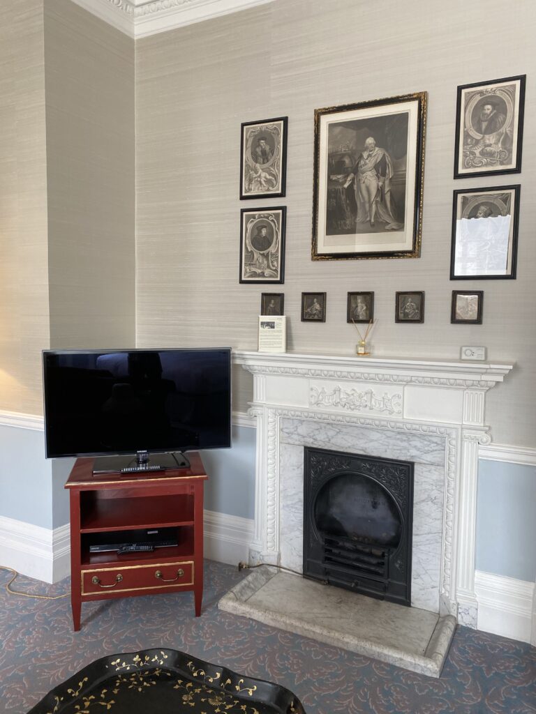 fire place - The warrender room