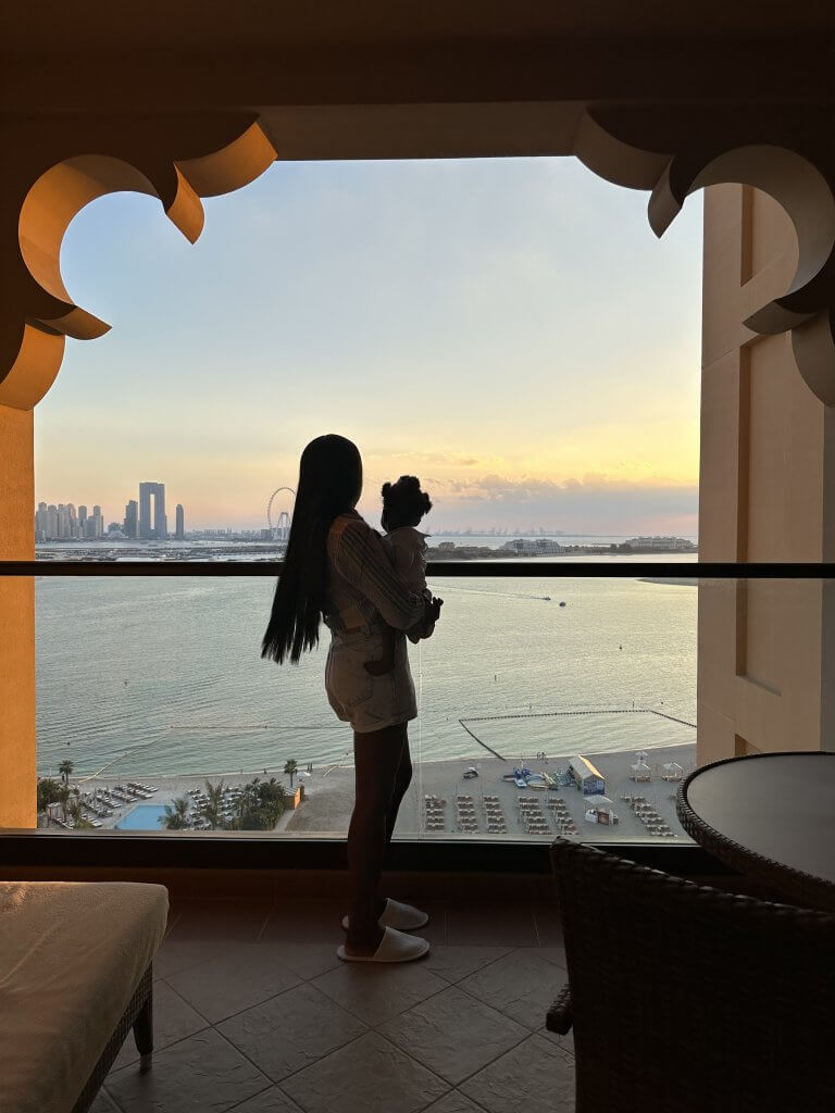 sea view balcony at Fairmont the Palm, Dubai