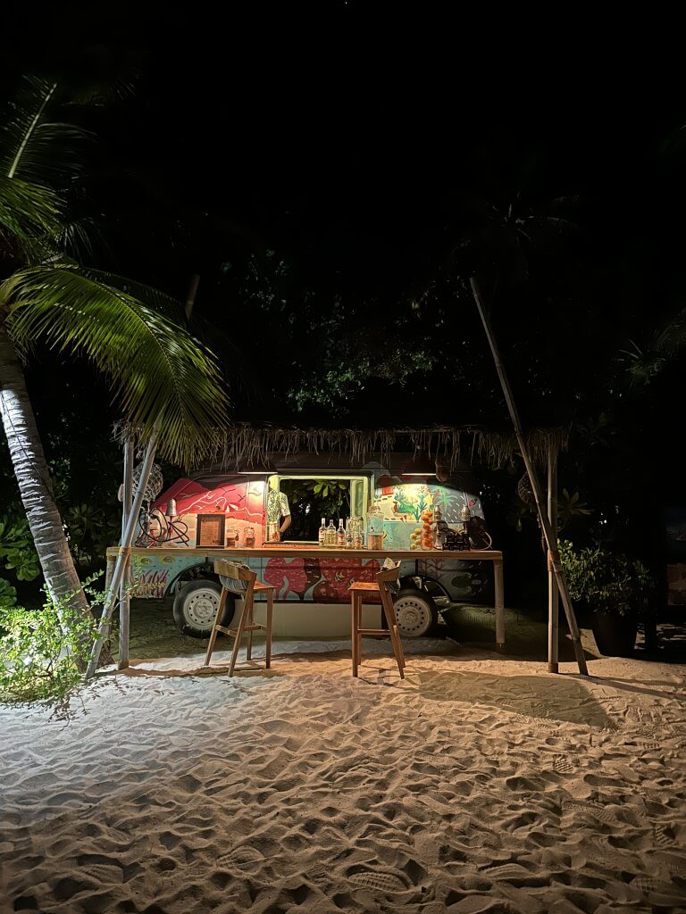 Night Bar at Fushifaru Maldives