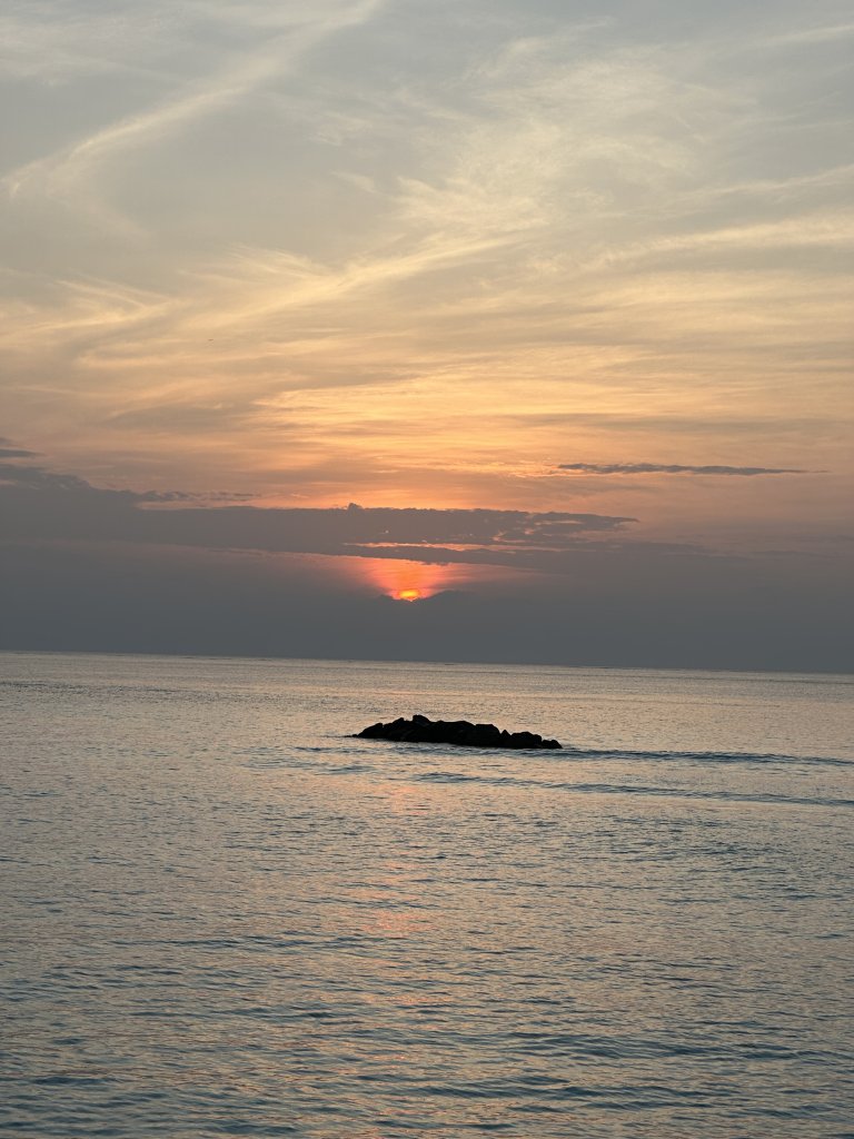 sunrise in the Maldives
