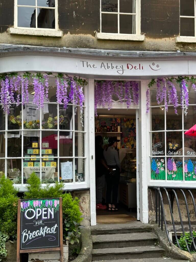 Abbey Deli is the Modiste's Shop in Bridgerton Locations in Bath that I visited