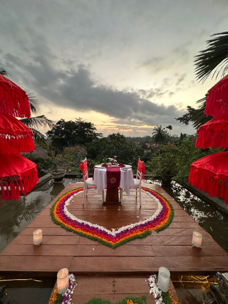 Romantic Dinner at The Udaya, Bali