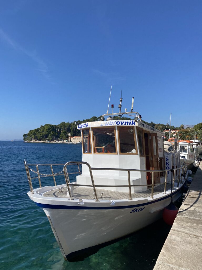 family friendly travel guide to Cavtat, Croatia 6 - The boat from Cavtat to Dubrovnik