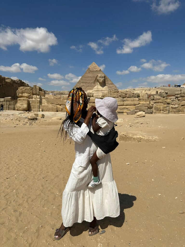 The Sphinx entrance - Visiting the Pyramids of Giza in Egypt