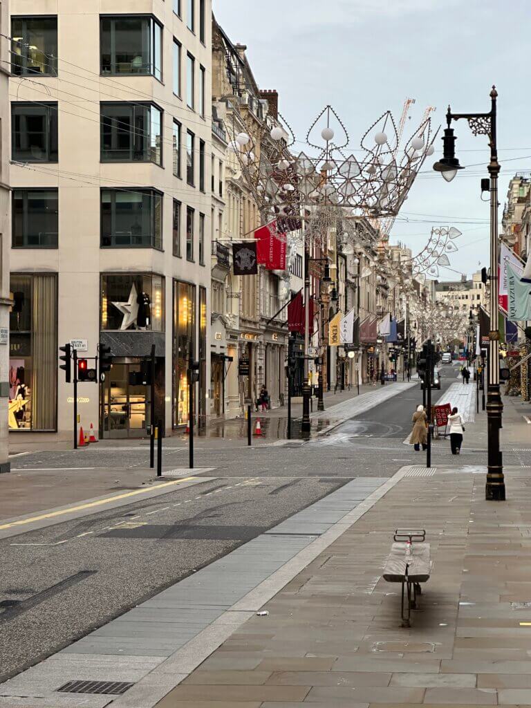 New Bond street at Christmas
