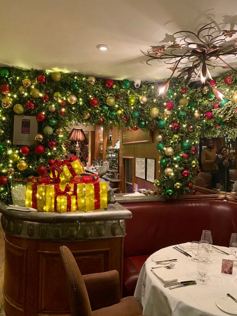 Clos Maggiore - The most beautiful Christmas decorations in London