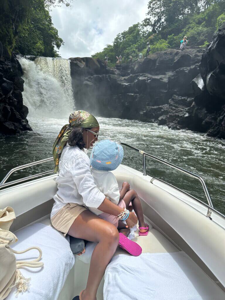 Grand River South East waterfall in Mauritius